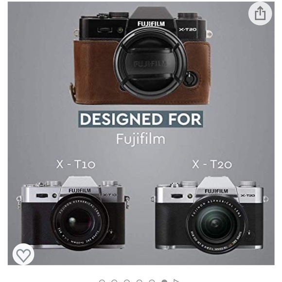 MegaGear Ever Ready Leather Camera Case and Strap Compatible with Fujifilm - Picture 6 of 8